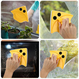 منظف زجاج مغناطيسي ذو وجهين